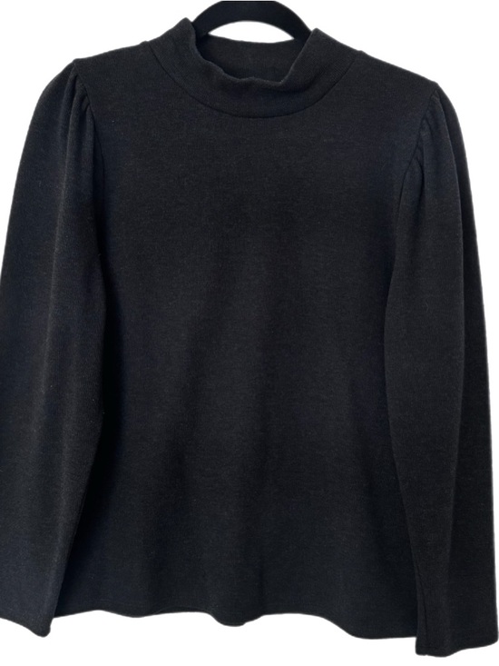 Madewell Tops - Madewell (Re)sourced Plush Mockneck Puff-Sleeve Top Sz L